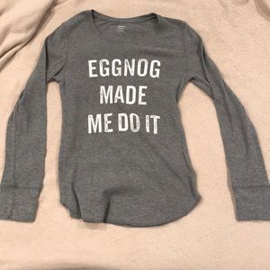 Two Christmas long sleeve t-shirts